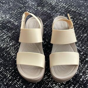 Crocs platform sandals